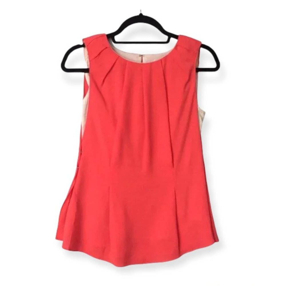 VERO MODA ASOS Orange Beige Layered Chiffon Sleeveless Top
